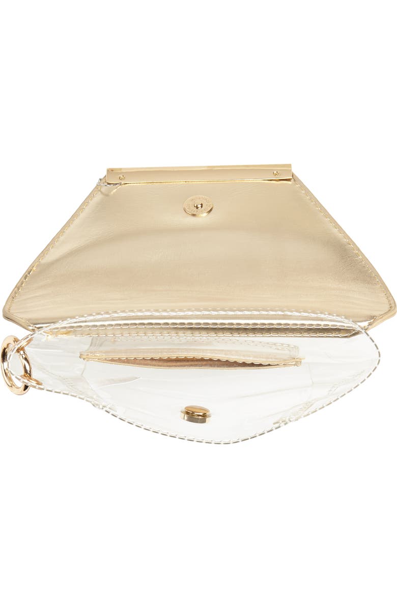 Leith Transparent Wristlet Clutch, Alternate, color,