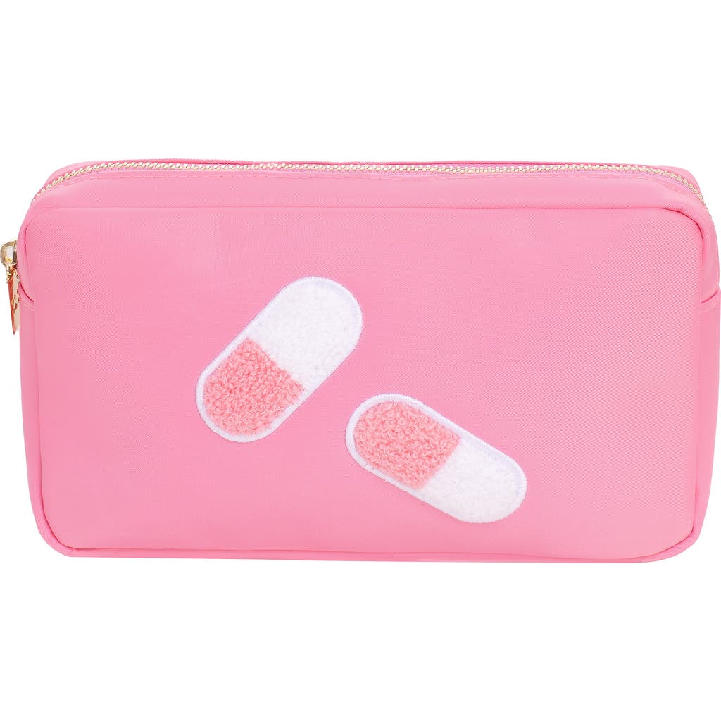 Bloc Bags Medium Pill Cosmetics Bag In Bubblegum Pink