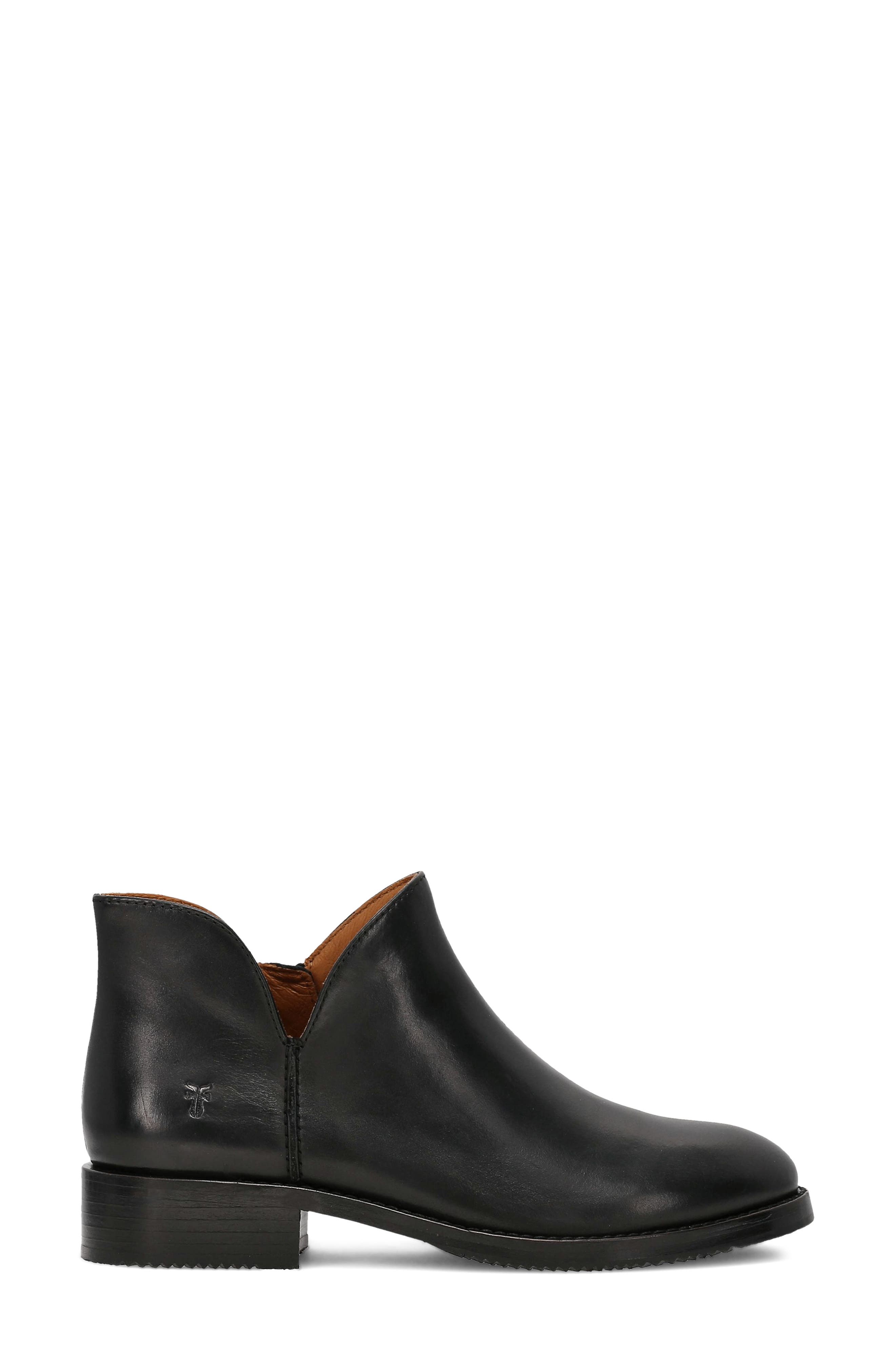 Melissa Leather Bootie, Alternate, color, BLACK