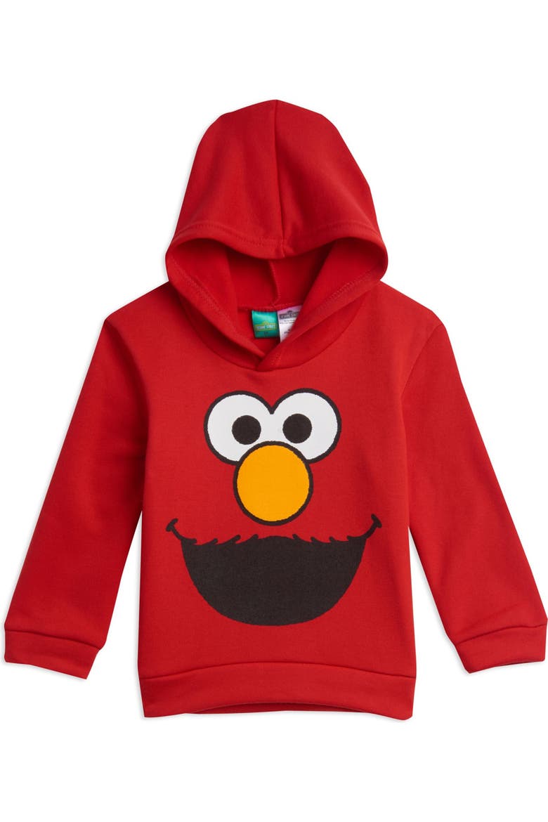 Elmo Fleece 2-Piece Hoodie and Joggers Set, Alternate, color, Elmo Red Grey