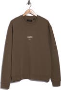 AllSaints Burman Crewneck Cotton Sweatshirt