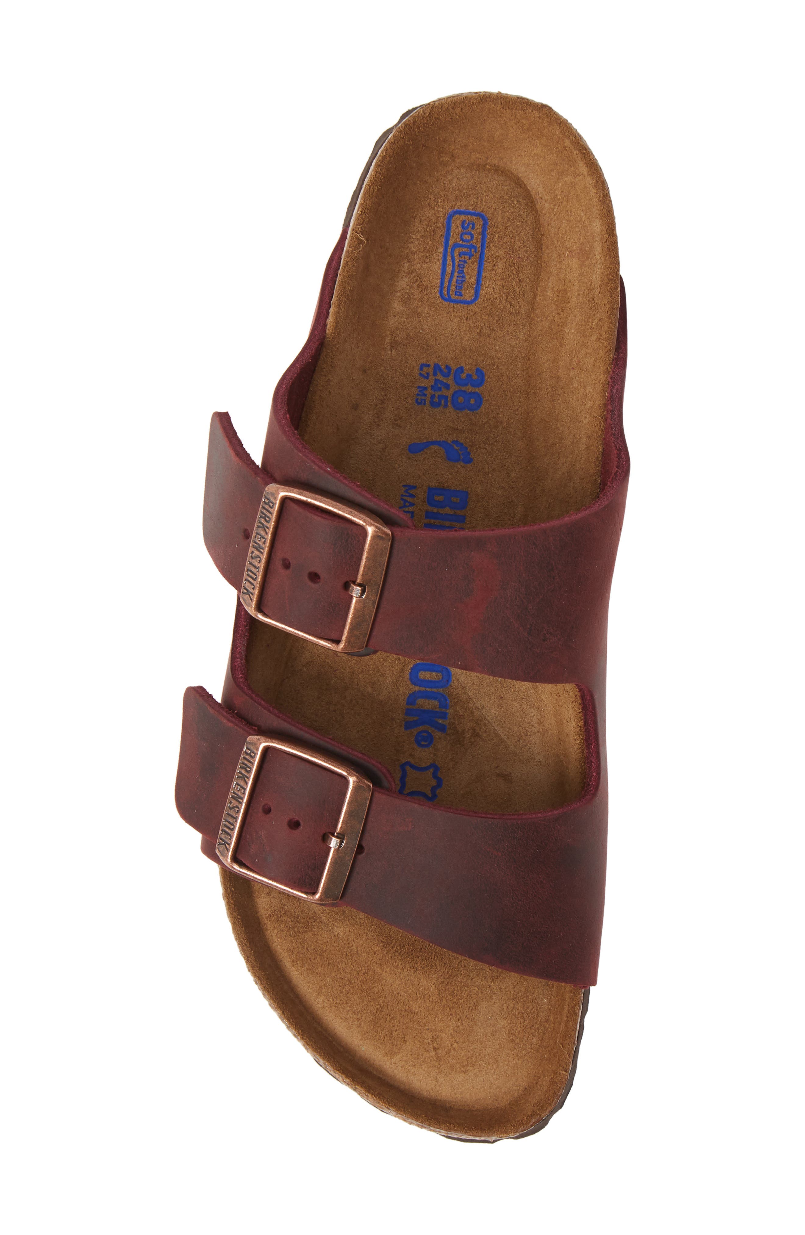 Arizona Soft Footbed Sandal, Alternate, color, ZINFANDEL OILED LEATHER