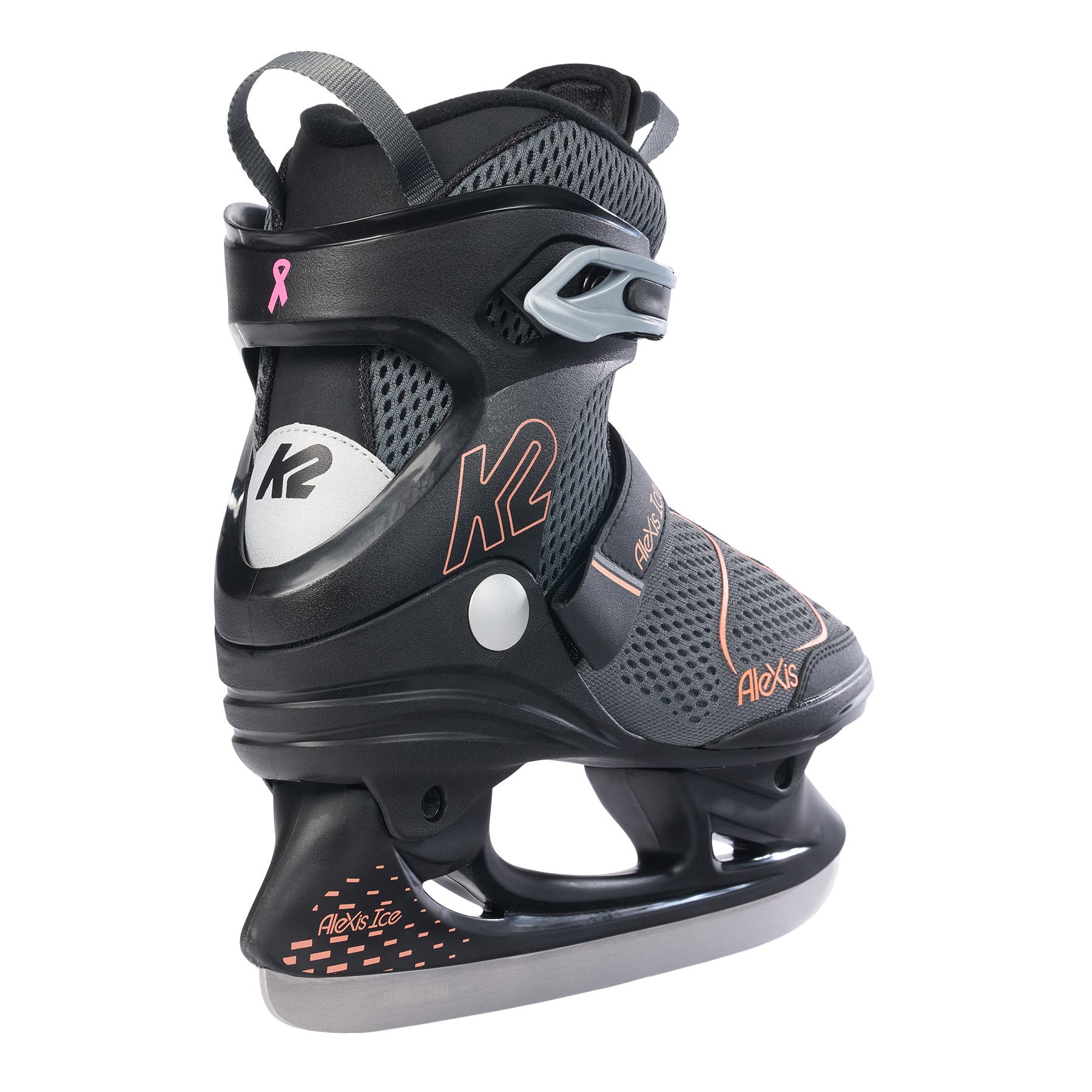 K2 Alexis Ice Pro Womens Ice Skates, Alternate, color, Gray/Peach