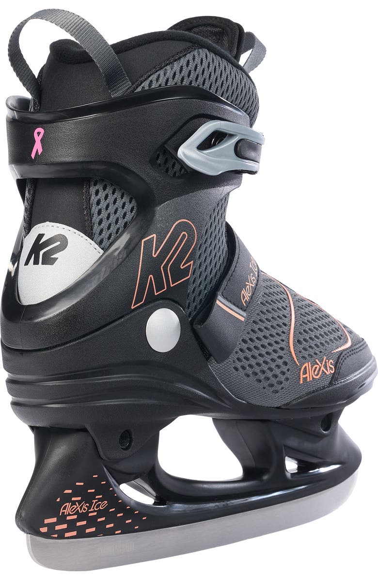 K2 Alexis Ice Pro Womens Ice Skates, Alternate, color, Gray/Peach