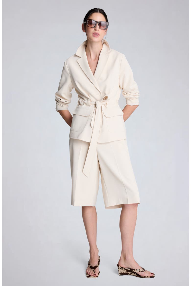 Vision Belted Stretch Twill Jacket, Alternate, color, OYSTER