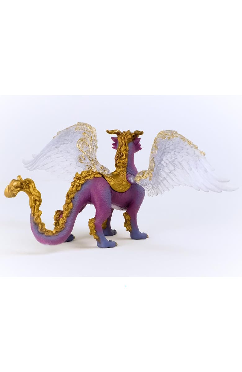 Schleich Bayala, Night Sky Dragon Purple & Gold Figurine, Alternate, color, 