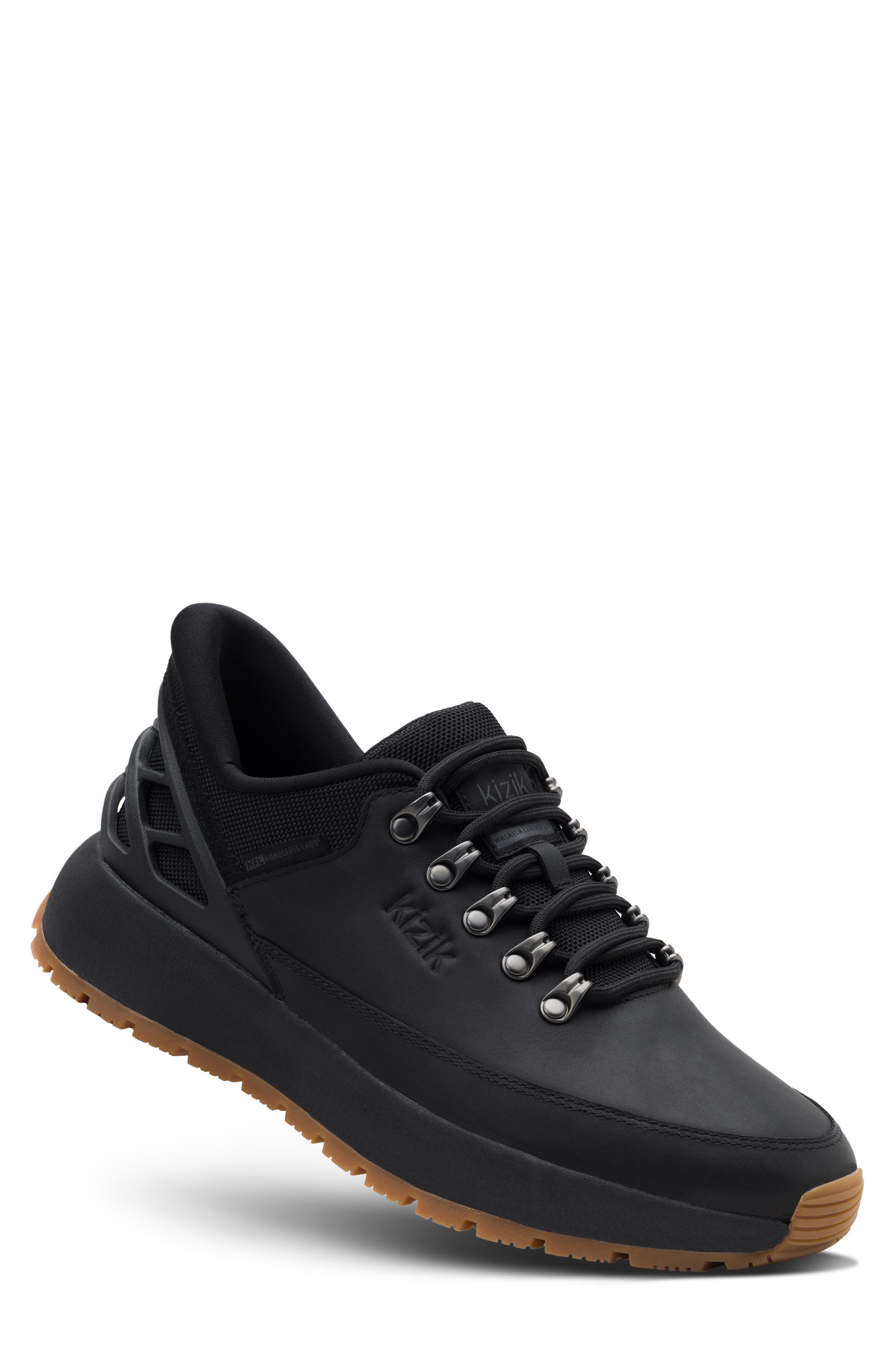 Wasatch Leather Hands-Free Sneaker, Alternate, color, BLACKOUT