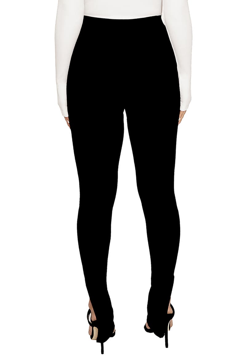 Side Slit Leggings, Alternate, color, BLACK