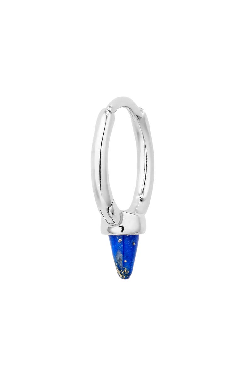 MARIA TASH Single Short Lapis Spike Hoop Earring, Alternate, color, 