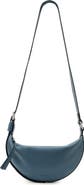 AllSaints Half Moon Leather Crossbody Bag