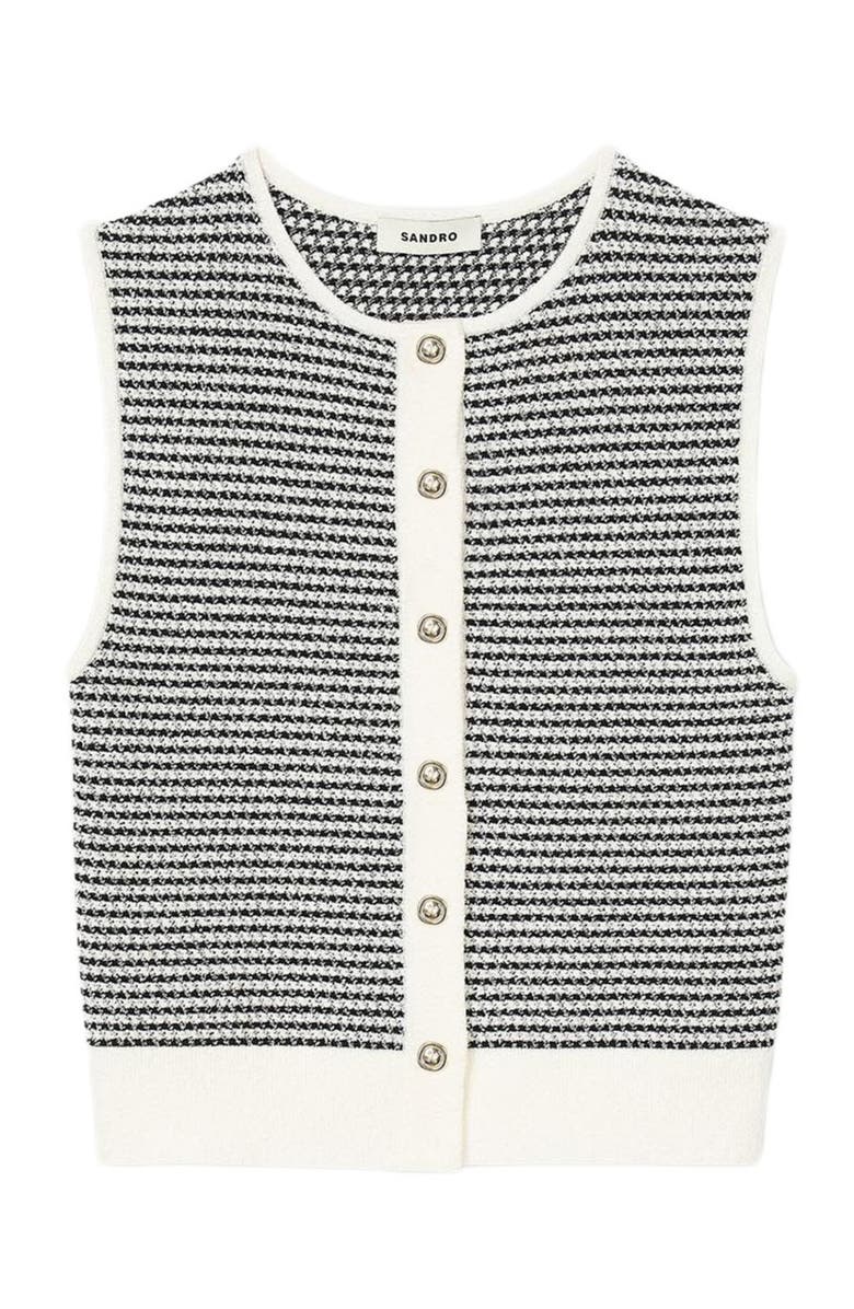 SANDRO Striped cardigan, Alternate, color, 