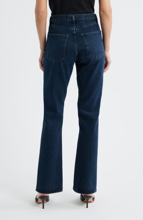 Frame The Vertical High Waist Relaxed Straight Leg Jeans In Blue