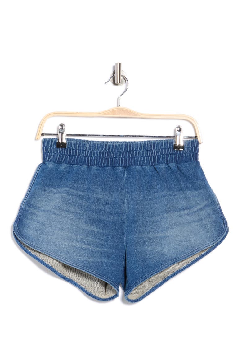 Jeanius French Terry Shorts, Alternate, color, INDIGO900