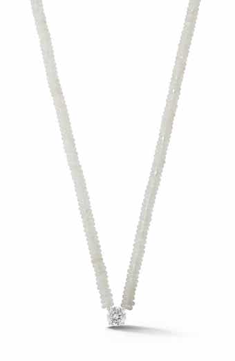 Beaded Round Pendant Necklace