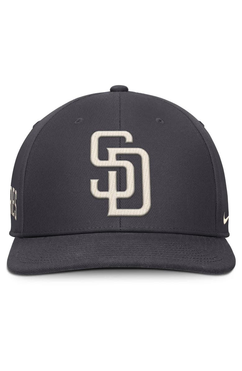 Nike Men's Nike Anthracite San Diego Padres Statement Pro Snapback Hat, Alternate, color, Anthracite