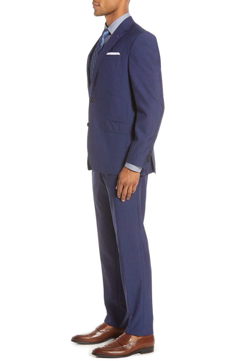 Jay Trim Fit Suit, Alternate, color, BLUE