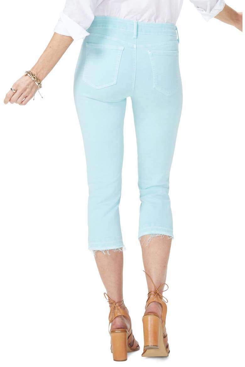 Release Hem Capri Skinny Jeans, Alternate, color, PALE CABANA