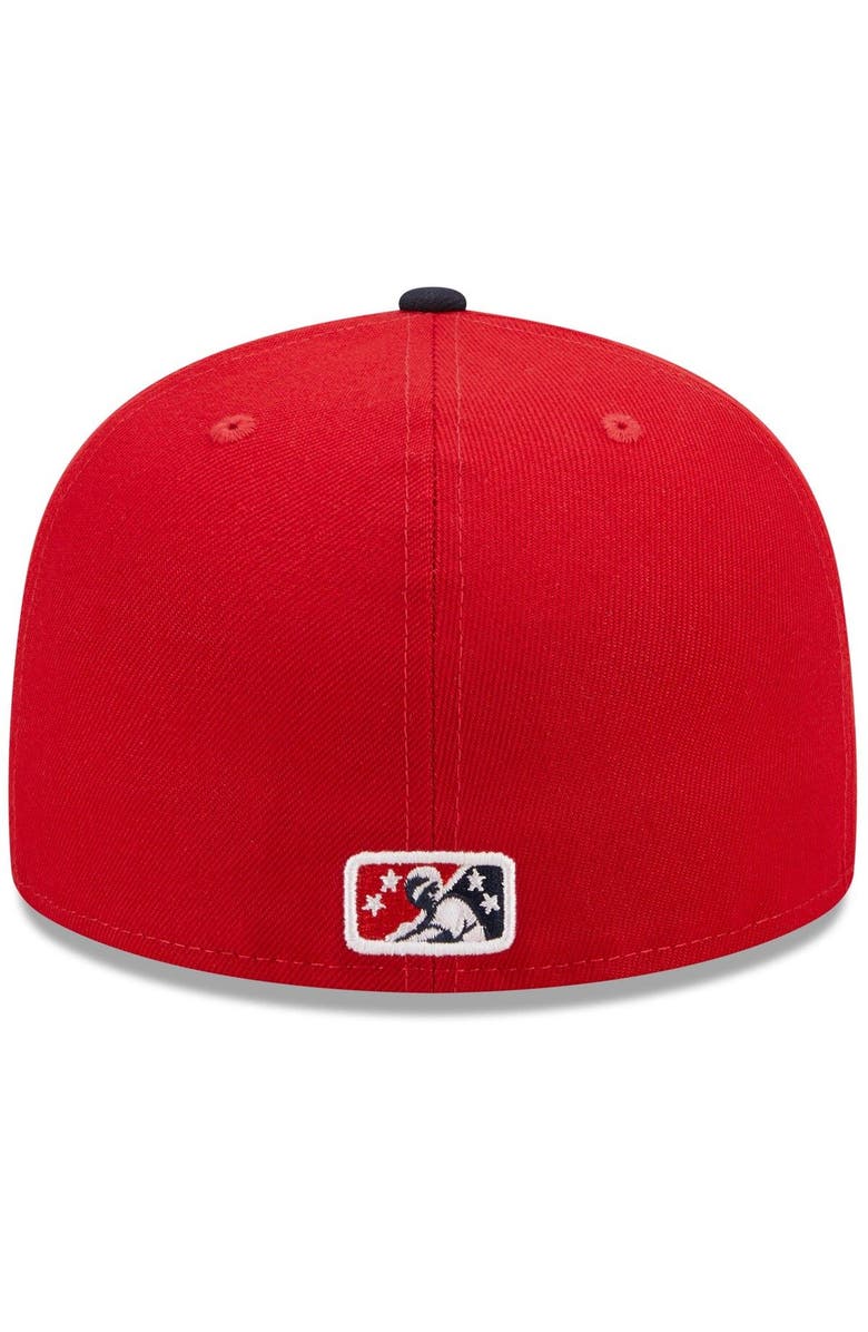 New Era Men's New Era Red/Navy Greenville Drive Marvel x Minor League 59FIFTY Fitted Hat, Alternate, color, Red