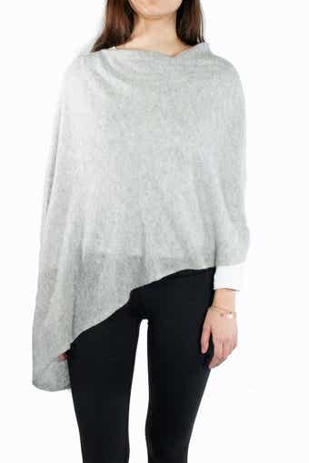 Portolano Cowl Neck Knit Poncho