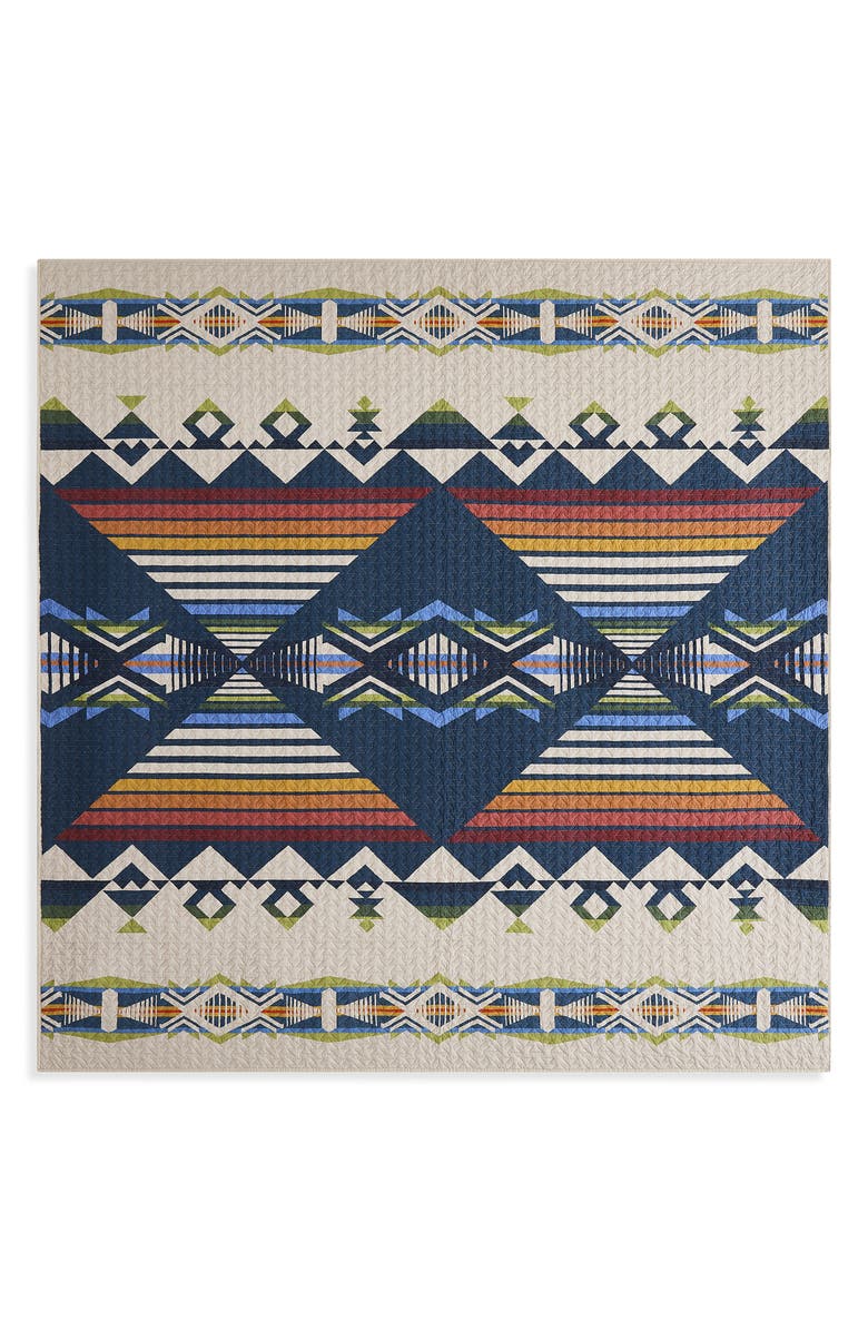 Pendleton Creekside Coverlet 
Pillow Shams Set, Alternate, color, Tan