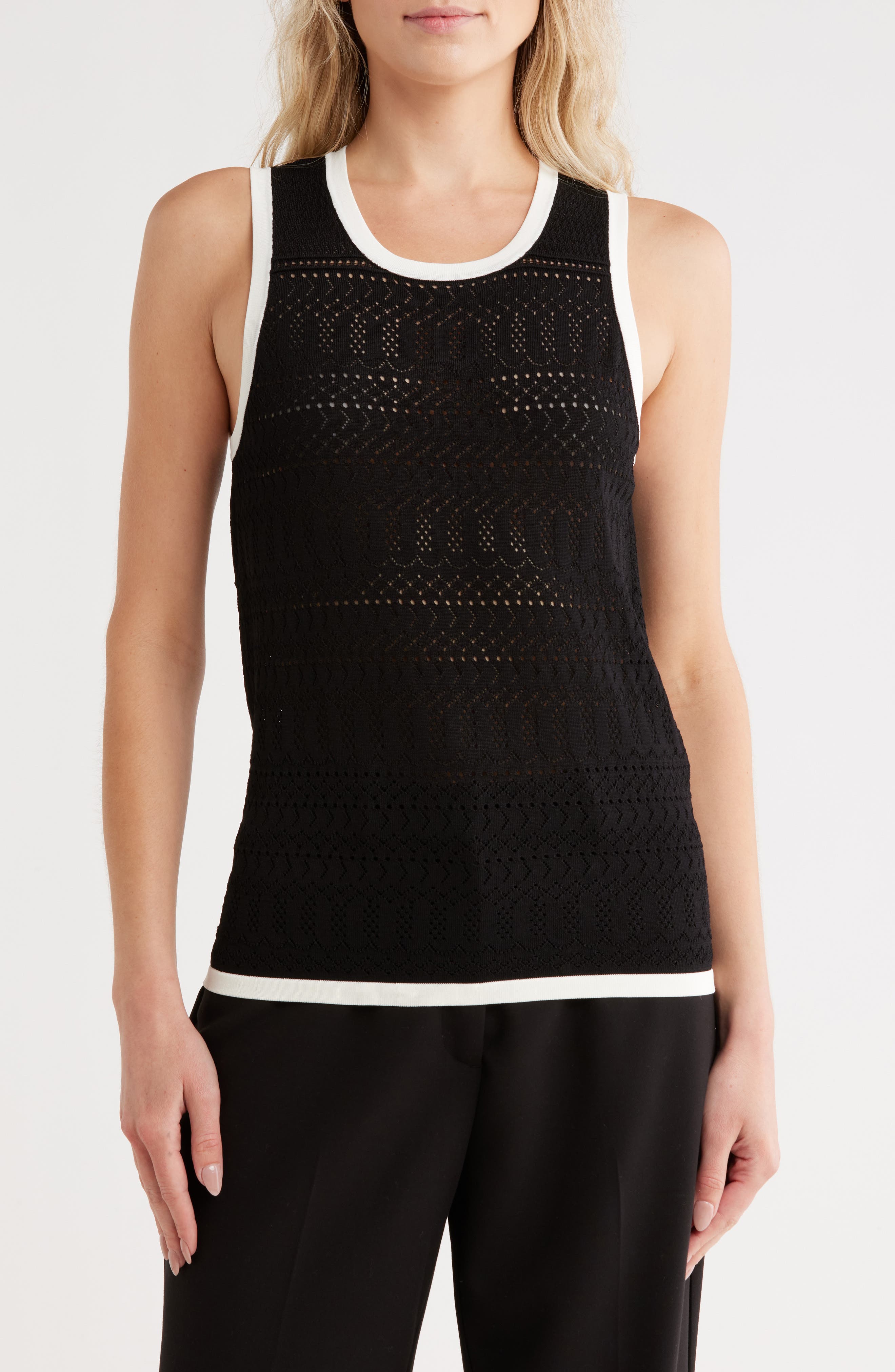 JASON WU Pointelle Sleeveless Sweater