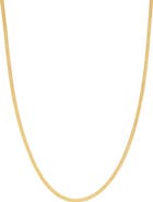 FZN 10K Gold Herringbone Chain Necklace