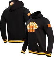 PRO STANDARD Men's Pro Standard Black Boston Bruins Retro Classic Fleece Pullover Hoodie