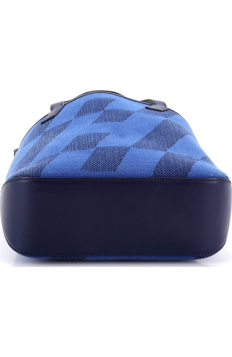 Pre-Owned Hermes Cabas H en Biais Tote Canvas with Leather 27, Alternate, color, Bleu Saphir