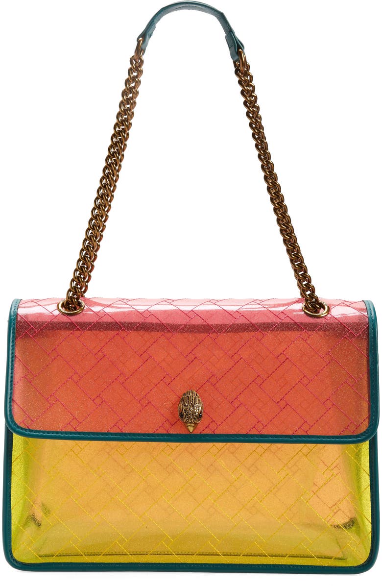 Kurt Geiger London XXL Kensington Vinyl Convertible Shoulder Bag, Main, color,