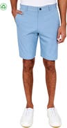 CONSTRUCT Regular Fit Solid Recycled Performance Flat Front Golf Shorts