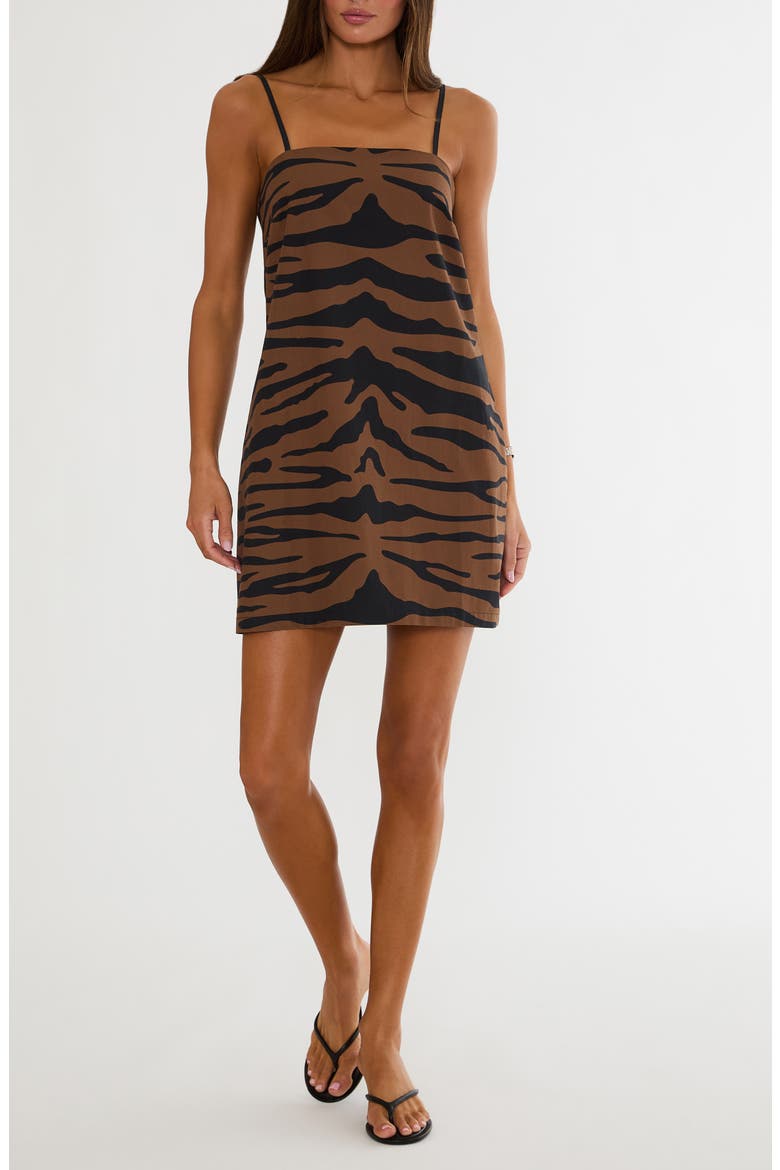 Chandler Cover-Up Minidress, Main, color, DEEP JUNGLE