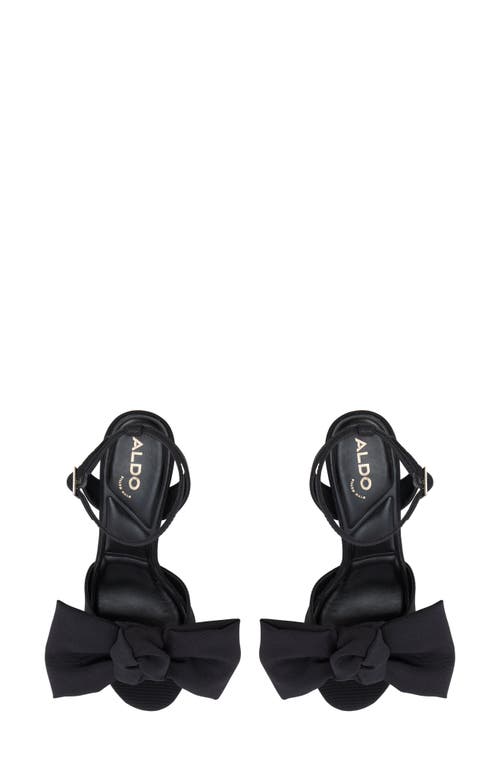 Aldo Luscious Ankle Strap Platform Sandal In Black