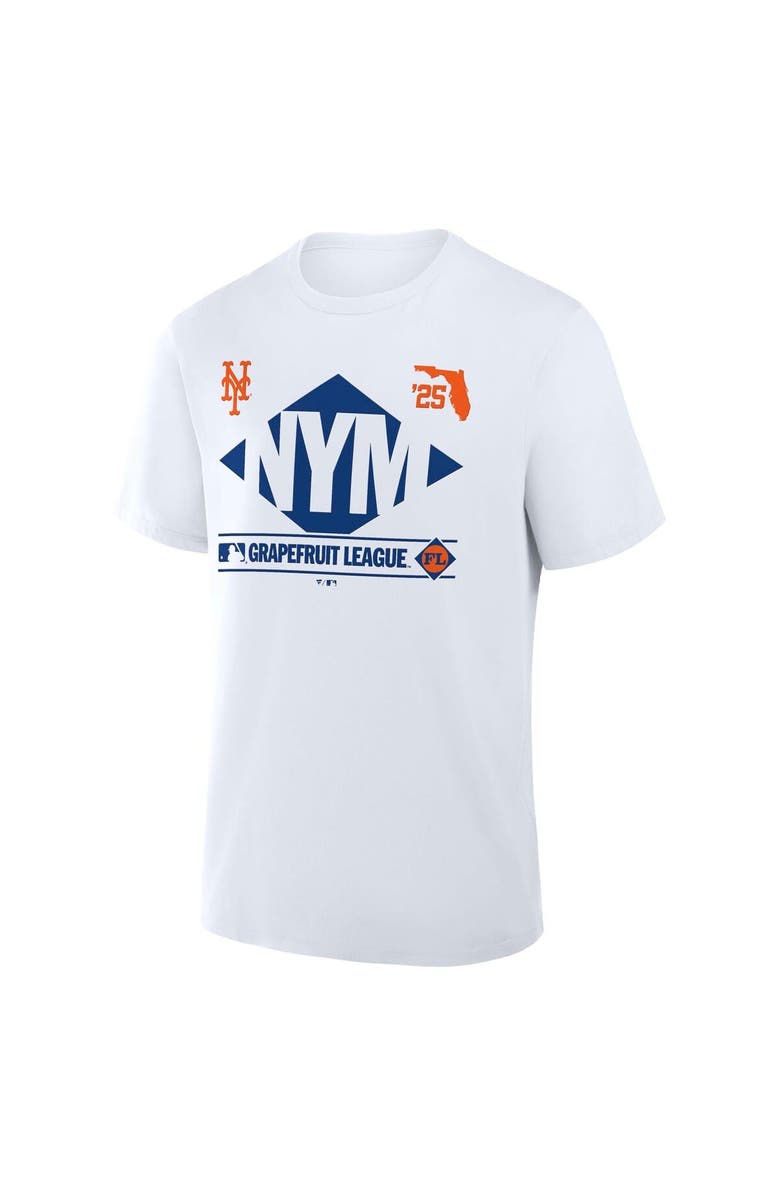 FANATICS Men's Fanatics White New York Mets 2025 Spring Training Grapefruit League True Icon T-Shirt, Alternate, color, White