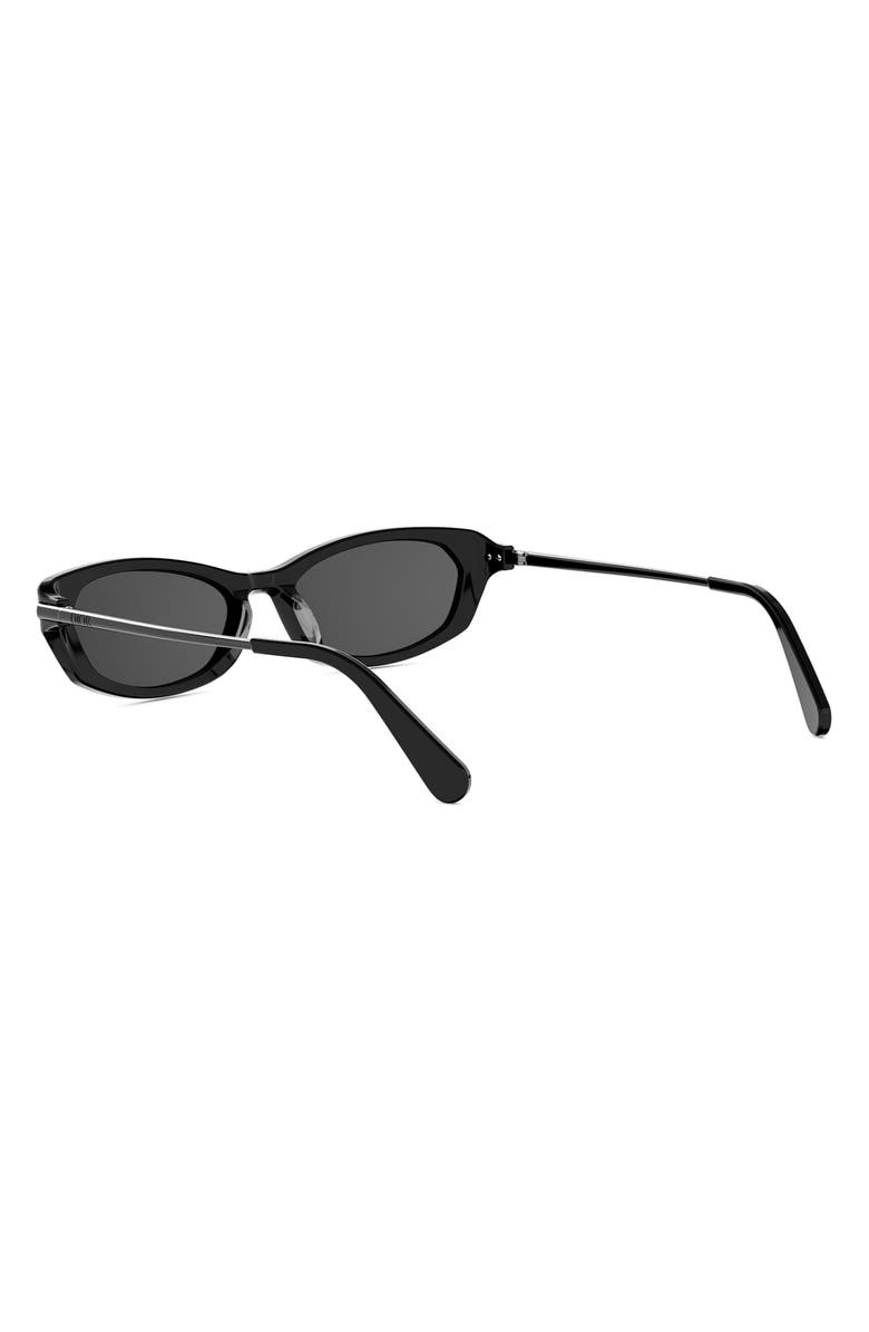 DIOR D-Moon B2I Butterfly Sunglasses, Alternate, color, Shiny Black / Smoke