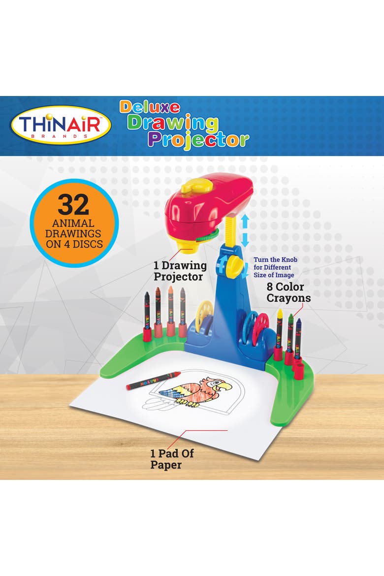 Deluxe Drawing Projector 14 Piece Coloring and Tracing Art Kit, Alternate, color, Multicolored