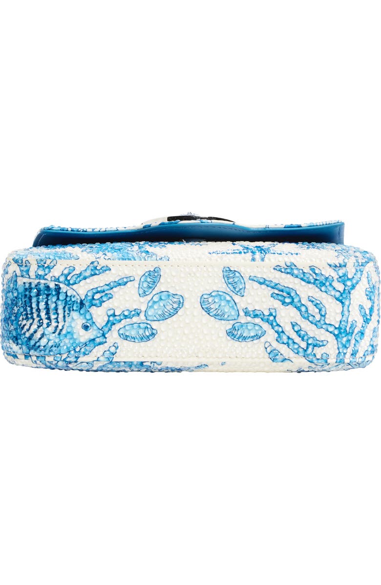 Versace Mini La Medusa Underwater Barocco Satin Top Handle Bag, Alternate, color,