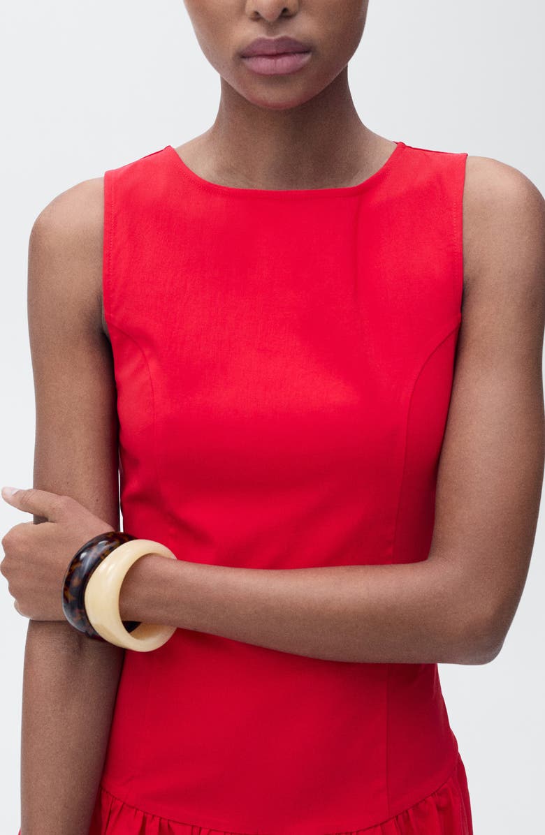 MANGO Bubble Hem Minidress, Alternate, color,