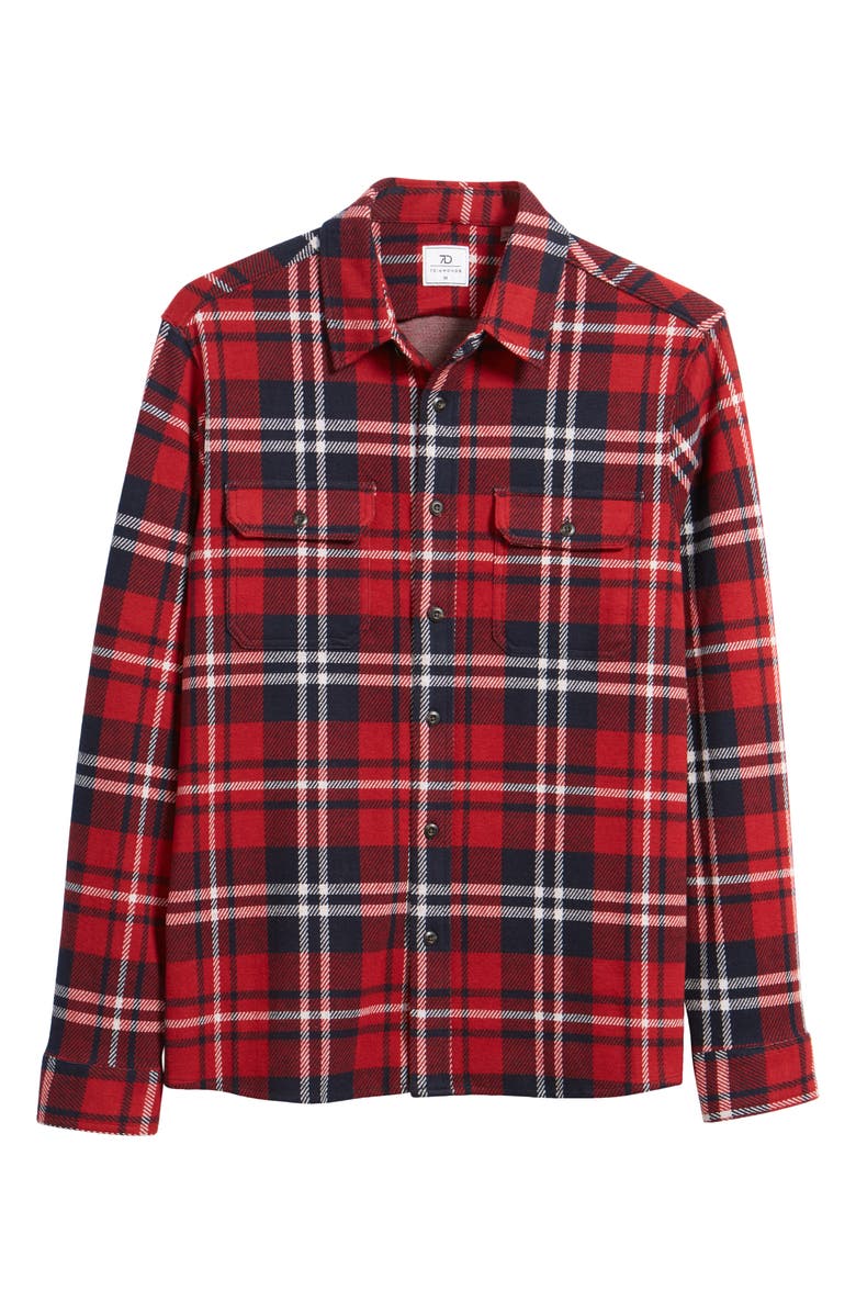 7 Diamonds Generation Plaid Double Knit Button-Up Shirt, Alternate, color, 