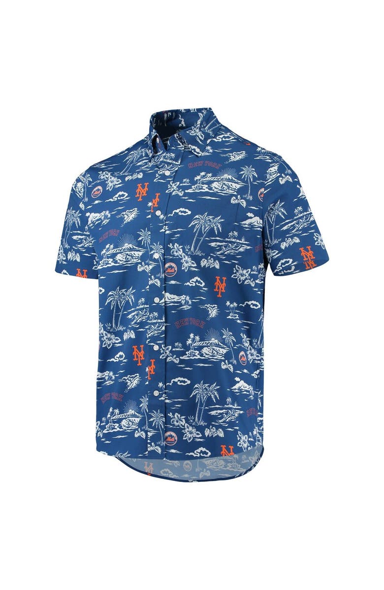 Reyn Spooner Men's Reyn Spooner Royal New York Mets Kekai Performance Button-Up Shirt, Alternate, color, 