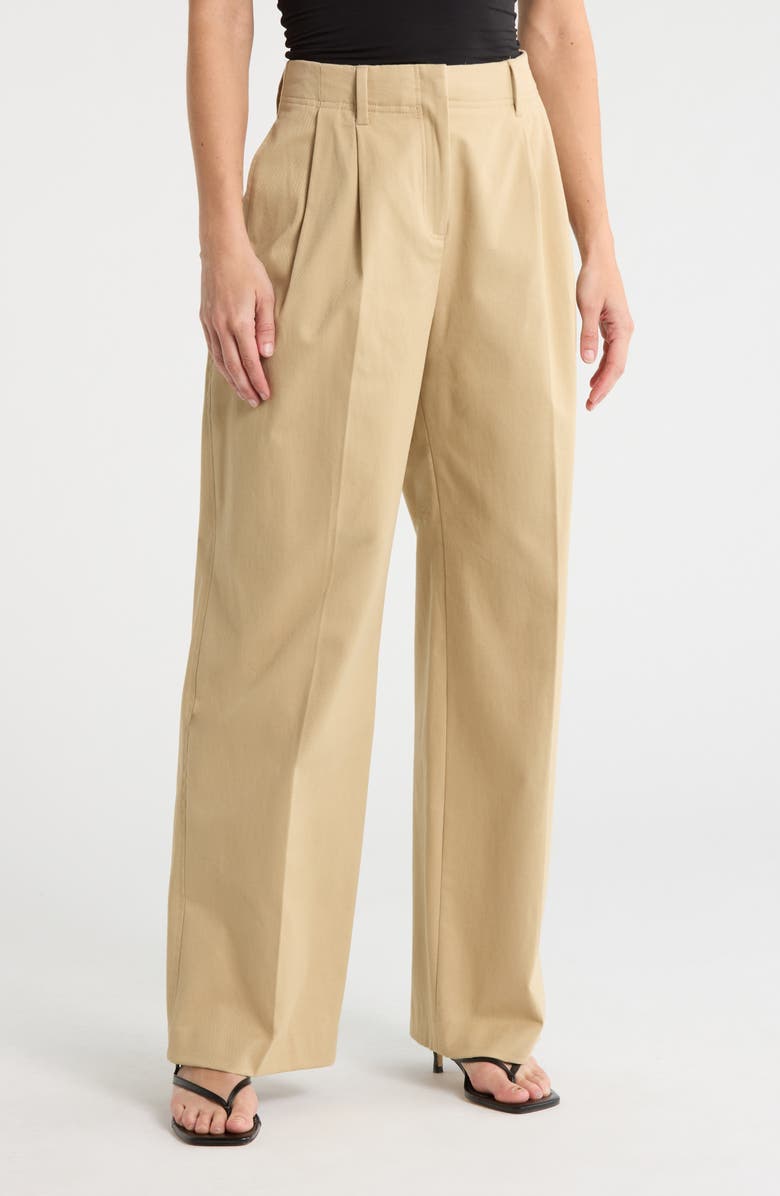 MANGO Tomtom Trousers, Main, color, Beige