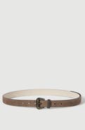 Brunello Cucinelli Sparkling textured leather belt with monili