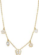 Lily Nily Kids' Enamel & Cubic Zirconia Charm Necklace