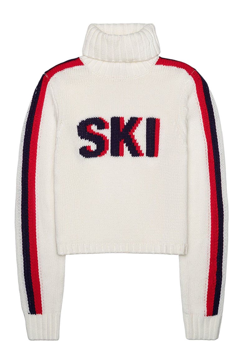 Jade Turtleneck Ski Sweater, Main, color, Ivory Ski