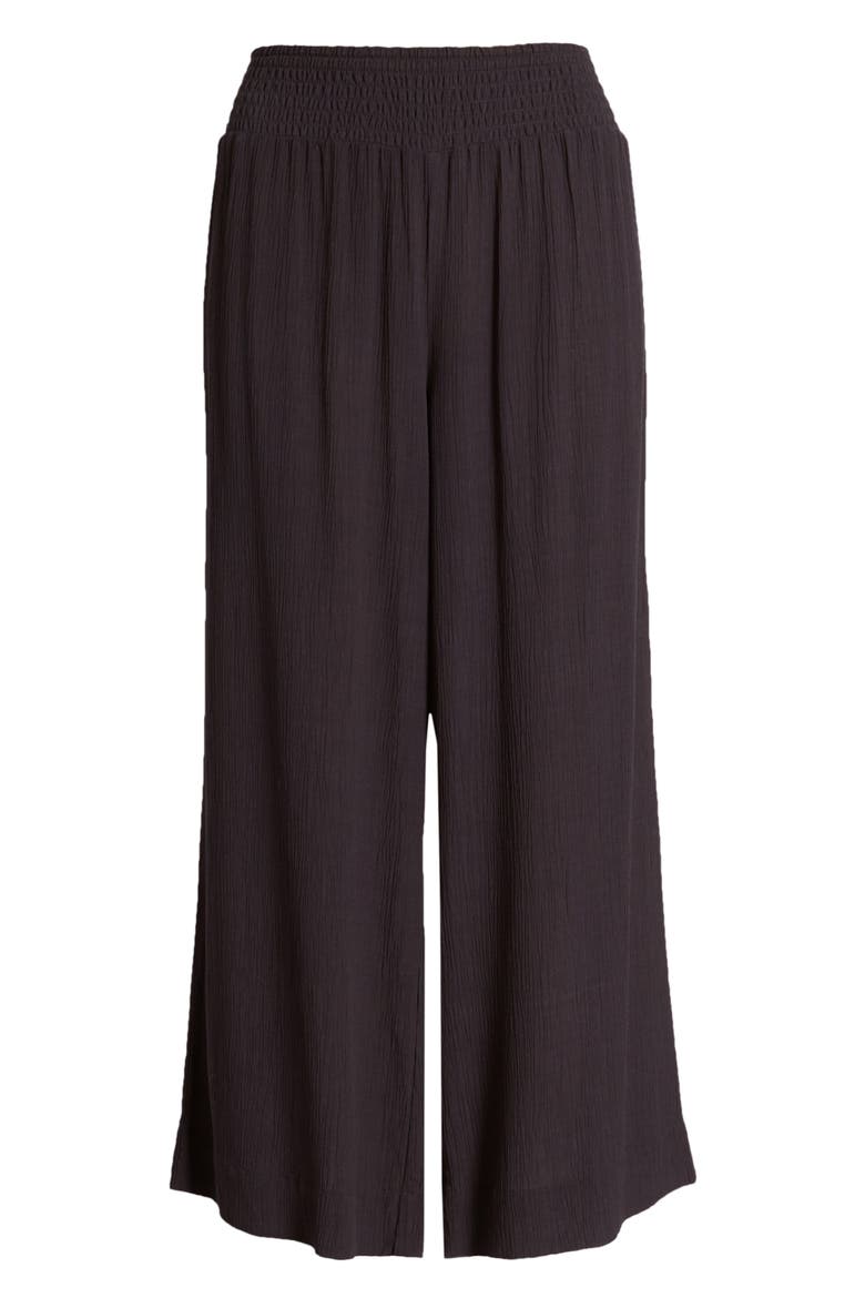 Caicos Crinkle Crop Pants, Main, color, BLACK