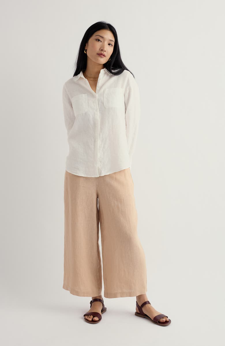 Seasalt Cornwall Merrivale Linen Culottes, Alternate, color, Whelk