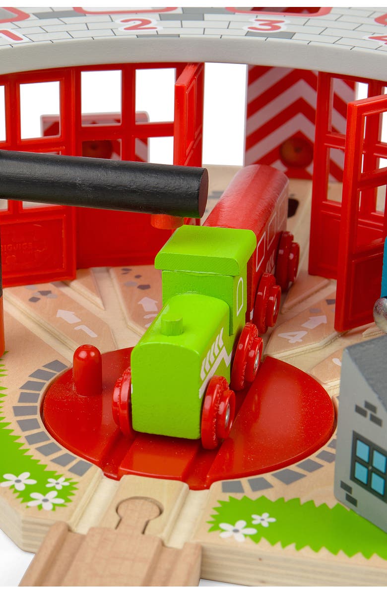 Bigjigs Rail Five Way Engine Shed, Alternate, color,