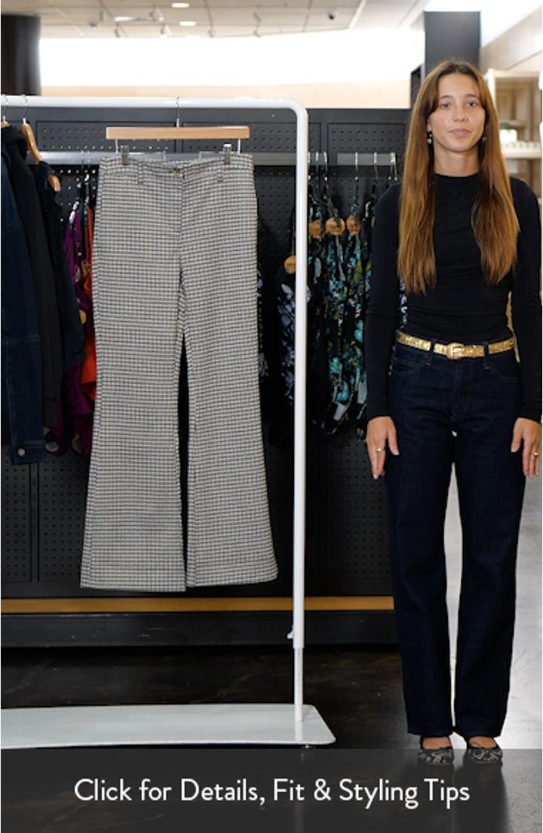 Houndstooth Check Bootcut Pants, sales video thumbnail