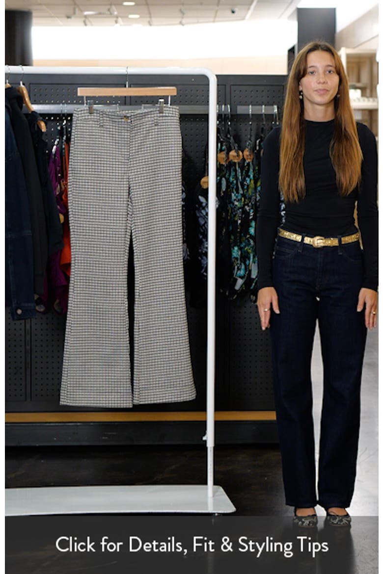 Houndstooth Check Bootcut Pants video