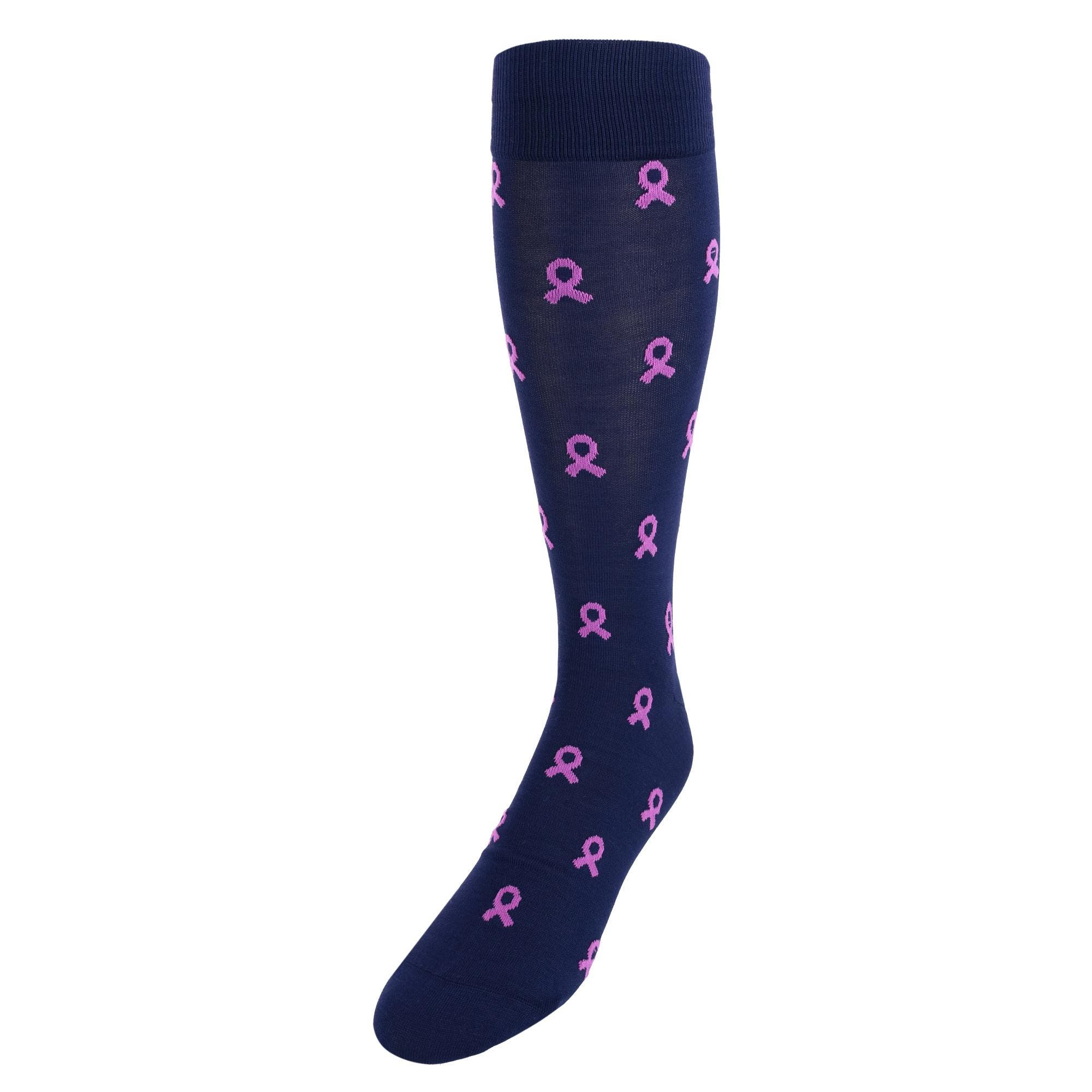 selected Navy with Pink Ribbons