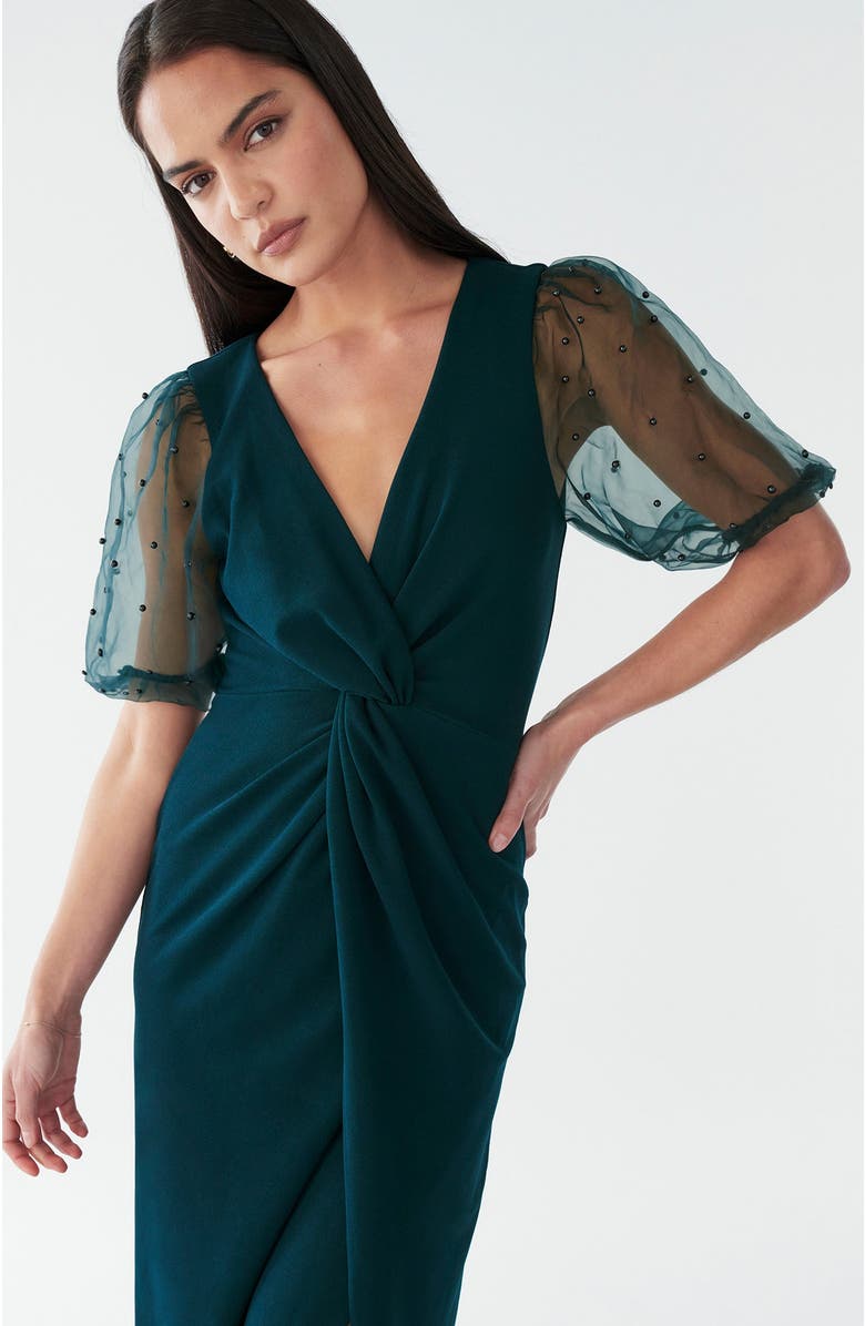 BWLDR Chiara Dress, Alternate, color, Teal